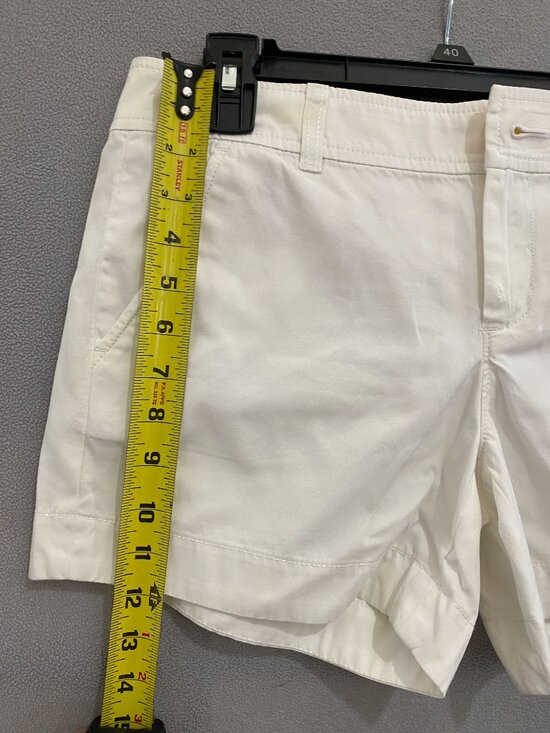 Lilly Pulitzer White Cotton Shorts Size 4 Classic Preppy Summer Casual - Picture 3 of 6